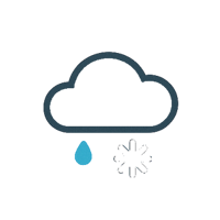 Snow and rain mix